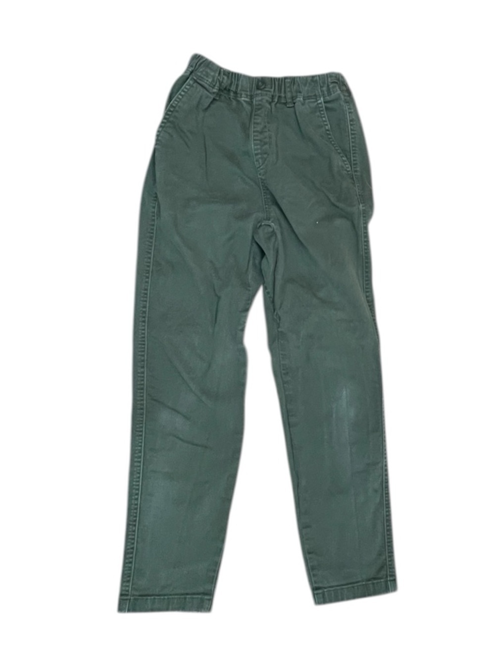 Uniqlo kids Olive Green Elastic-Waist Chinos size youth 11-12